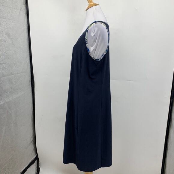 J Jill Tank Dress Womens ST Small Tall Navy Fit On The Go Racerback Sleeveless - Picture 4 of 12
